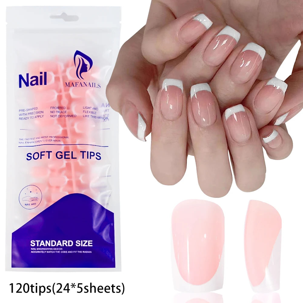 100Pcs Light Pink Press on Nails Short Medium Square Wearable Fake Nails Tips 10 sizes Full Cover False Nails Finger Decoration Good Vibrations