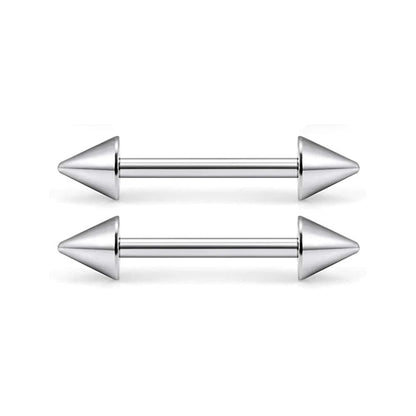 14G Tongue Rings Surgical Steel Straight Barbell Nipplerings Nipple Ring Body Piercing Jewelry Long Barbell Bridge Tongue Rings Good Vibrations