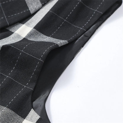 2025 Men's Spring Casual Single Button Suit Vest V Neck New Style  British Men's Suit Vest Waistcoat Formal Business Suit Vest