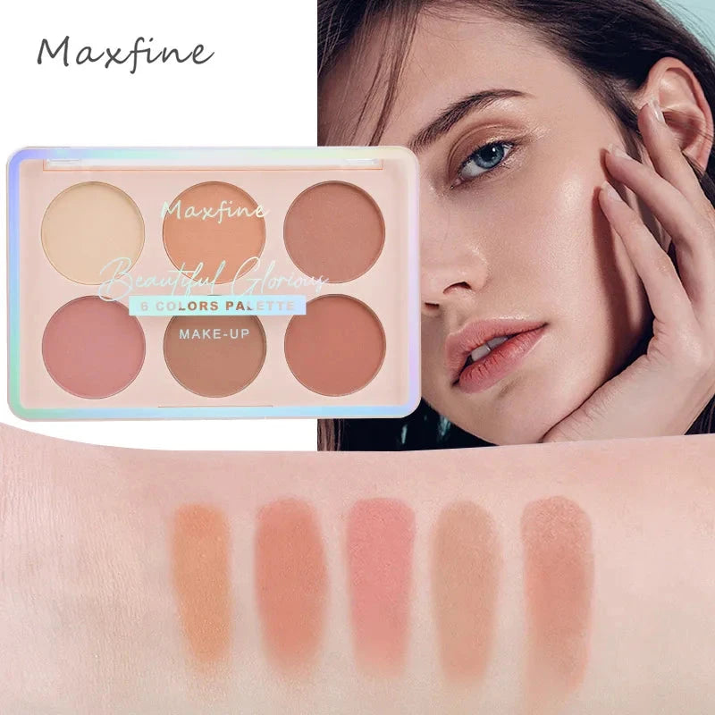 Color-retaining contour palette highlights all the functions of contour, which is a portable high-gloss cosmetic blush plate. Good Vibrations