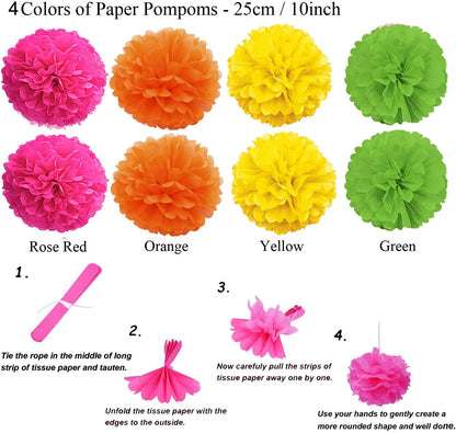 Mexican Pinata Happy Birthday Banners Party Decorations Rainbow Tassel Garlands Flags Table Runner Cinco De Mayo Party Supplies Good Vibrations
