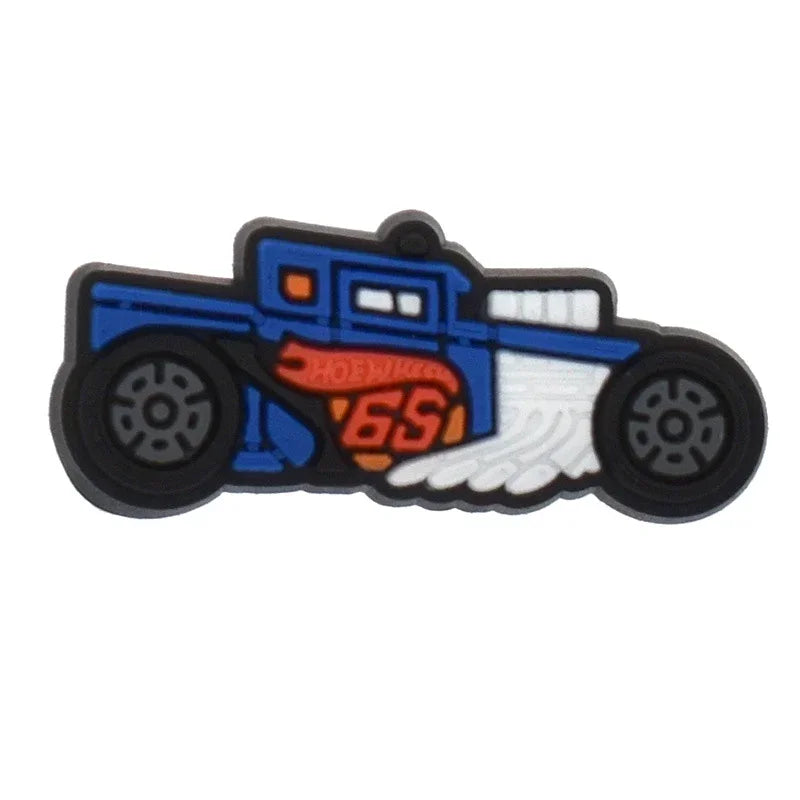 Shoe Charms for Crocs Accessories
 Sports Car Shoes Charm for Croc Decorations Pins Men Accessory Jeans Woman Clogs Clips Badges Good Vibrations
