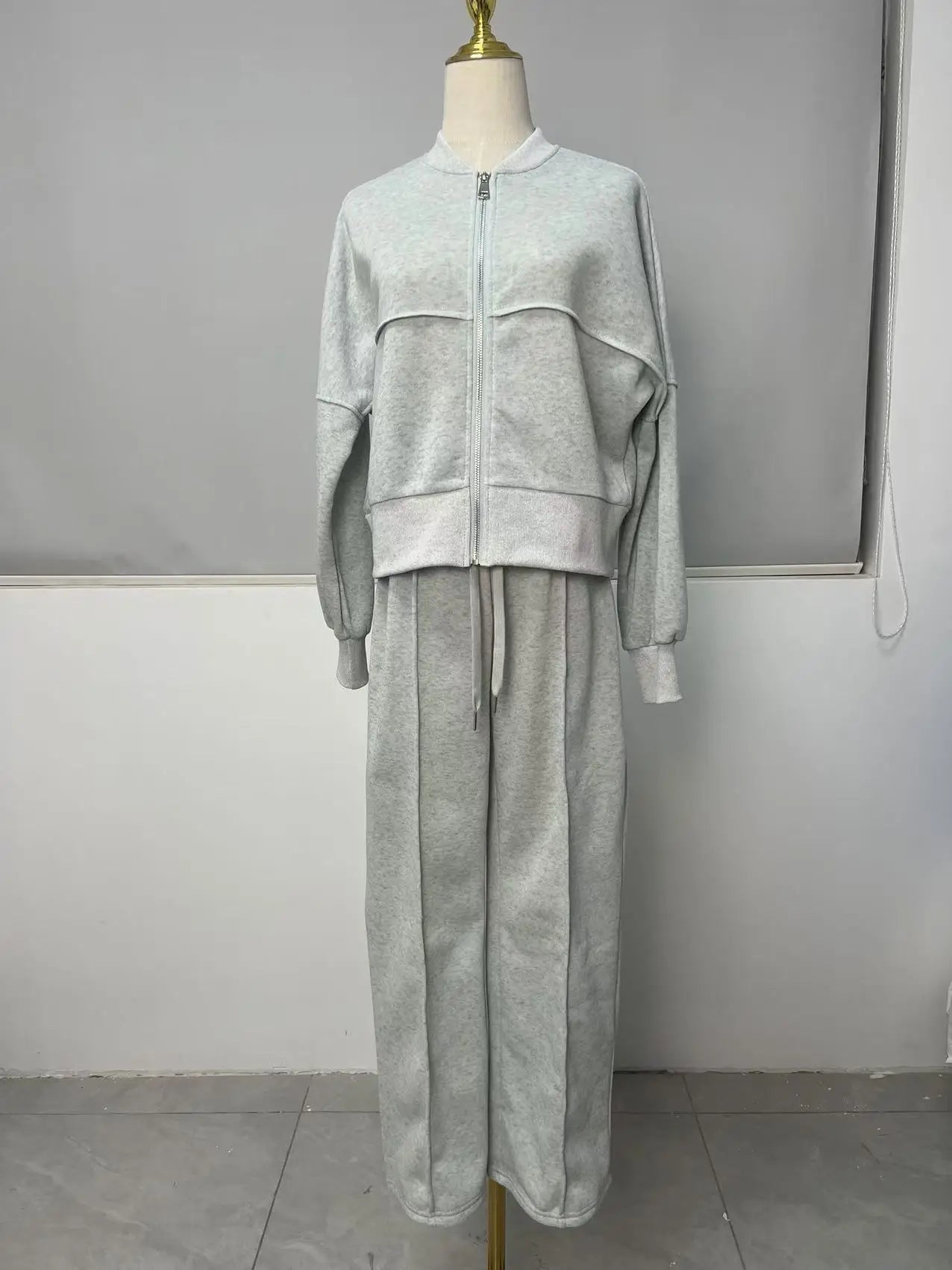 2026 New Women's Hoodie Set Casual Two Piece Sweatshirt Outfit  European Style Lounge Set Good Vibrations