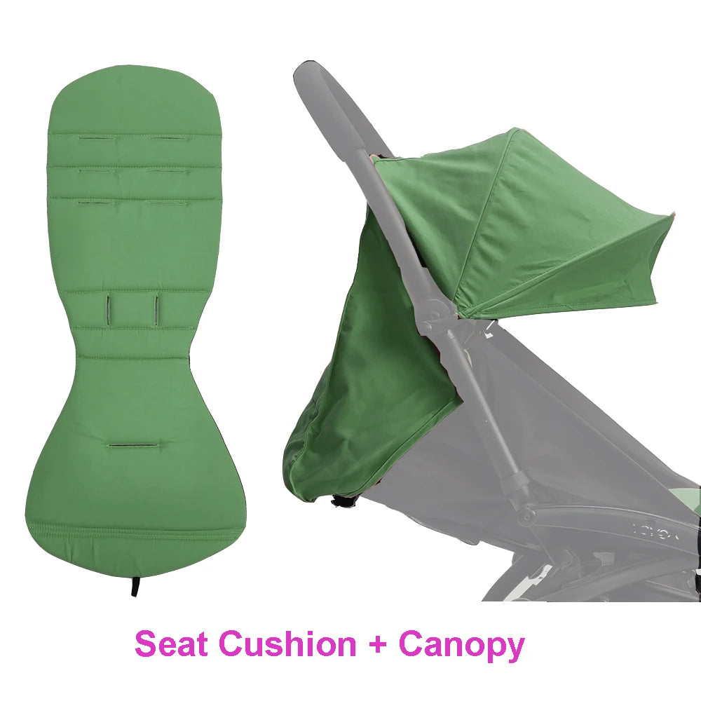 COLU KID® Baby Carriage Accessories Waterproof Sun Canopy & Replacement Seat Cushion Compatible with Babyzen YOYO YOYO2 Good Vibrations