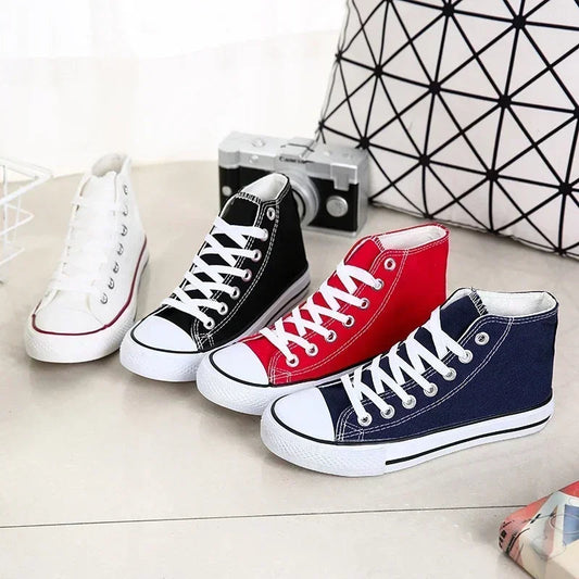 New Men and Women with The Same New Flat 2024 Comfortable Anti-slip Wear Casual Walking Breathable Vulcanized Canvas Shoes Good Vibrations