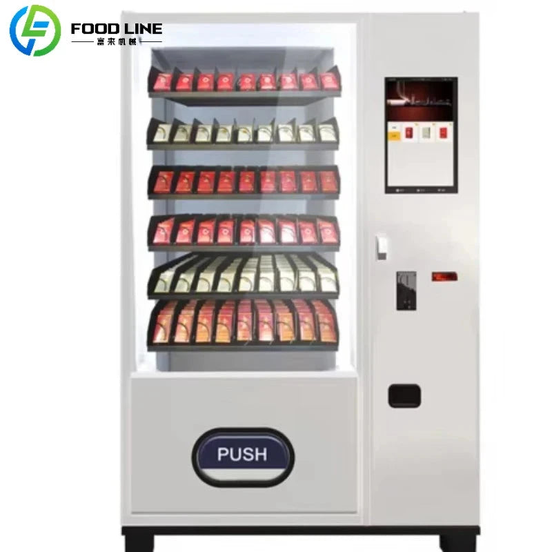 Refrigerated Cake Vending Machine Food Cupcake Vending Machine for Sale Cake Vending Machine with Elevator Good Vibrations