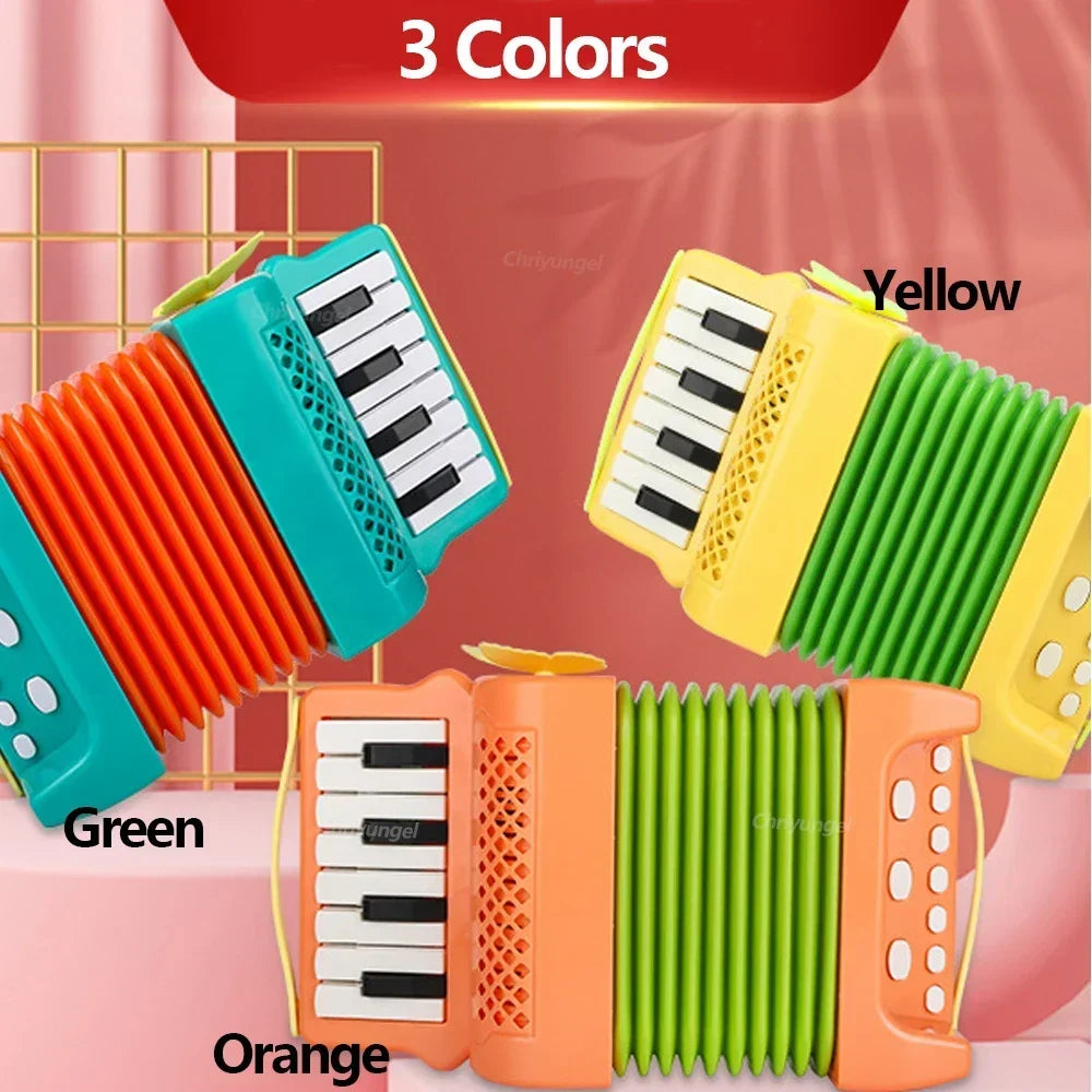 Toddler Accordion Toy - Musical Instrument for Kids, Early Music Exploration Gift for Boys & Girls 3 Years Good Vibrations