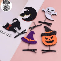 Halloween Styling Hair Accessories Skeleton Claw Hair Clip For Women Girls Accessories Skull Horror Zombie Punk Rock Hairpins Good Vibrations
