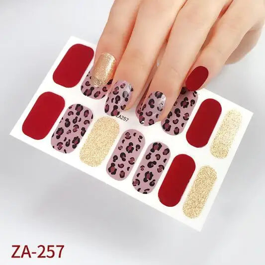 Nail Stickers DIY Decals For Nail Art Wraps Women Beauty Full Cover Nail Manicures Decorations Uñas Postizas Press On Nails Good Vibrations