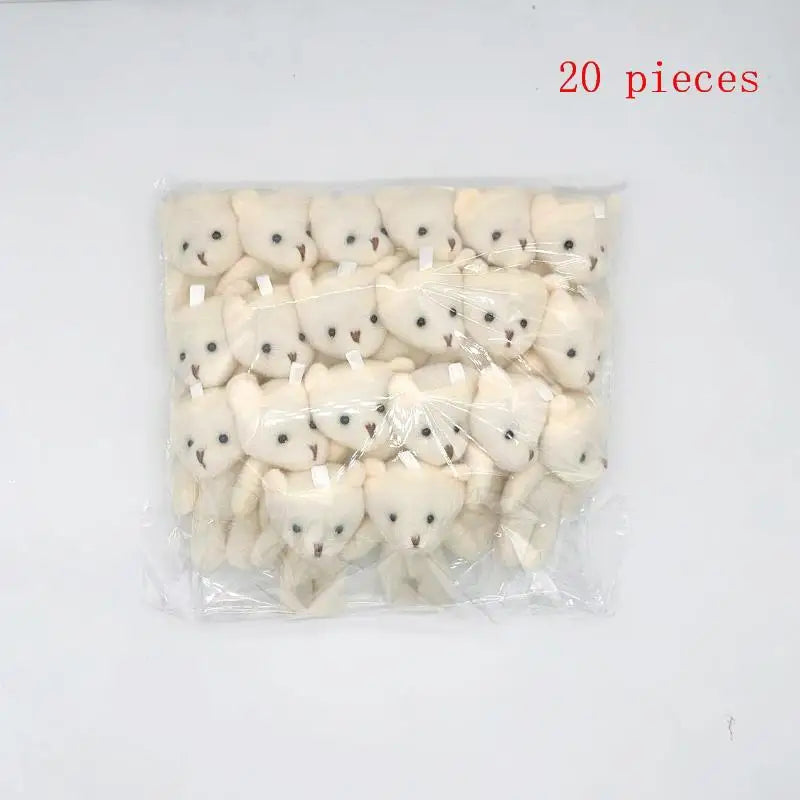 10/12/18/20Pcs Birthday Wedding Party Favors Supplies DIY Accessory Mini Cute Cartoon Plush Bear Girl Gift Doll Toys Good Vibrations