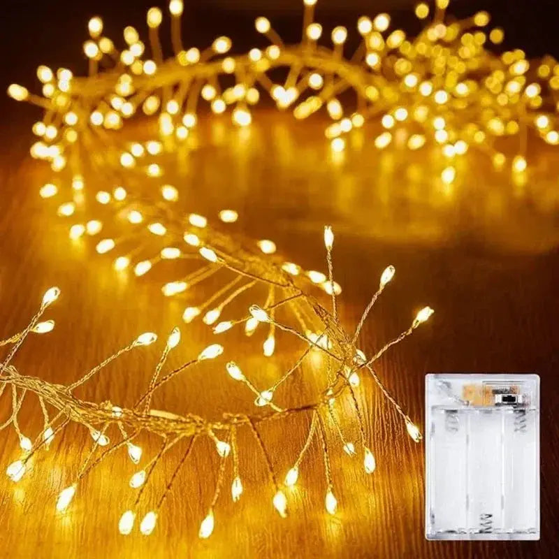 Christmas decorations 2024 String Light Xmas Tree Hanging Ornament Christmas supplies For DIY Wreath Home Weeding Indoor Outdoor Good Vibrations
