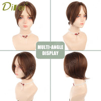 Synthetic Wig Is Divided Into Bangs On The Top Of The Head  The Wig  Invisible Covers White Hair To Increase The Amount Of Hair Good Vibrations