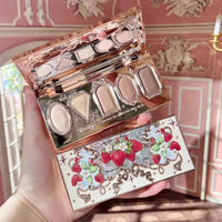 Flower Knows Strawberry Rococo Moonlight Mermaid Jewel Eyeshadow Palette 5 Colors Pearlescent Mashed Potatoes 2023 Good Vibrations