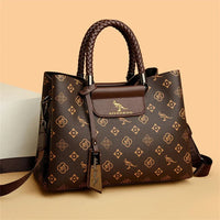 Elegant Women's Handbag Unique Handle Design Featuring a Stylish Pattern Spacious Interior  Adjustable Strap Functionality Good Vibrations