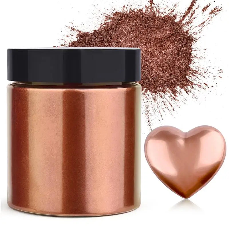 50g Shimmer Metallic Gold Silver Color Pigment Pearlescent Colorant Pearl Pigment Dye UV Resin Epoxy Colour Jewelry Making Good Vibrations