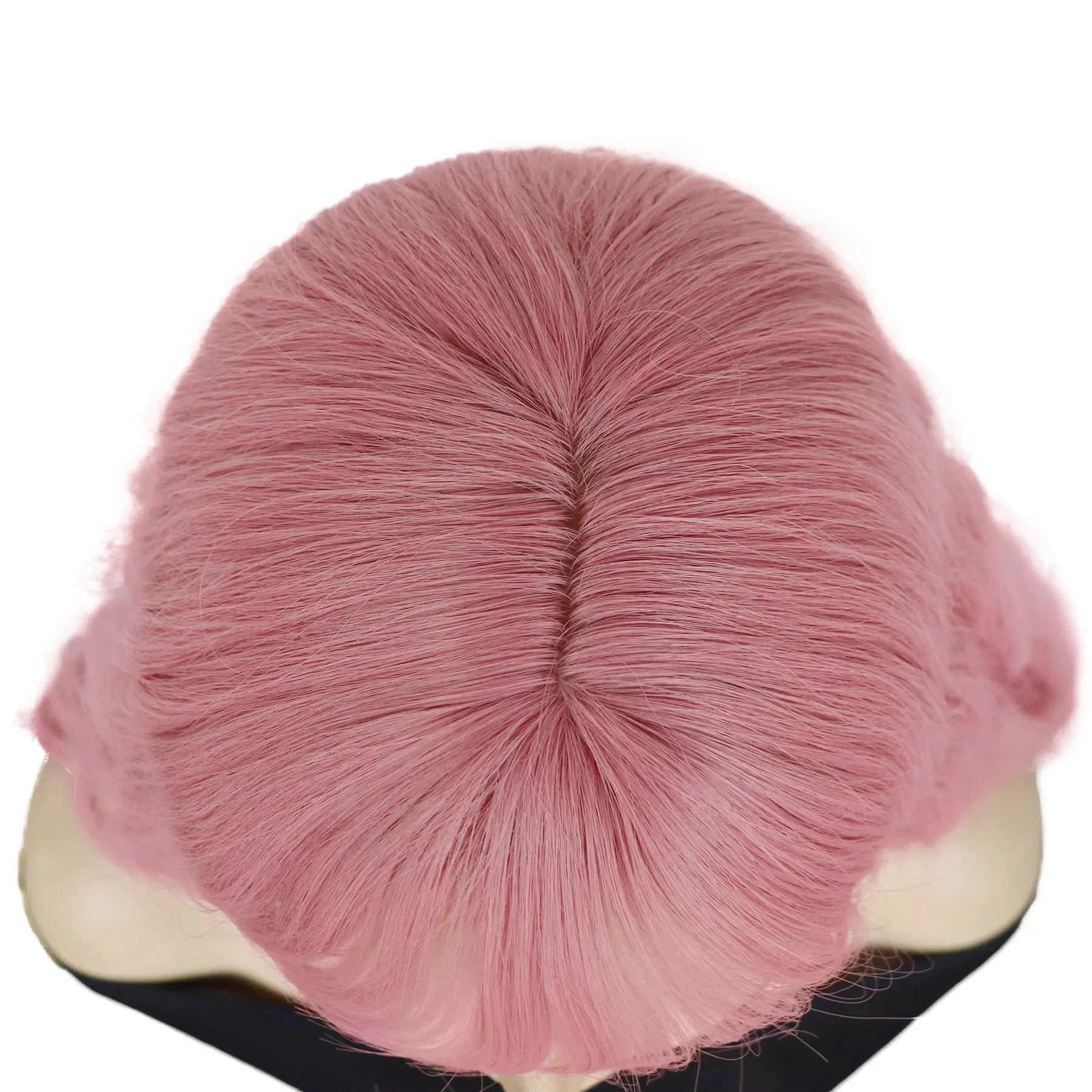 Synthetic Cosplay Pink Wigs Long Water Wavy Wig with Bangs for Women Girls Halloween Wig Costume Carnival Party Christmas Use Good Vibrations