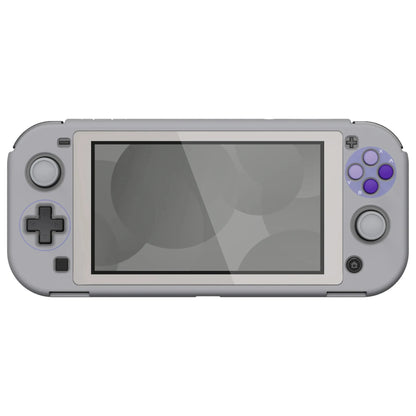 PlayVital ZealProtect Ergonomic Protective Case for NS Switch Lite W/Screen Protector & Thumb Grips - Classics SNES Style Good Vibrations