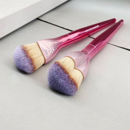 Love Beauty Fully Love is The Foundation Brush Pink Heart-Shaped Flawless Foundation Cream Makeup Brush Beauty Tool Good Vibrations