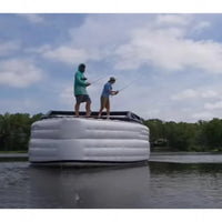 Lake River Inflatable Boat Floating Platform Inflatable Fishing Boat Yacht Good Vibrations