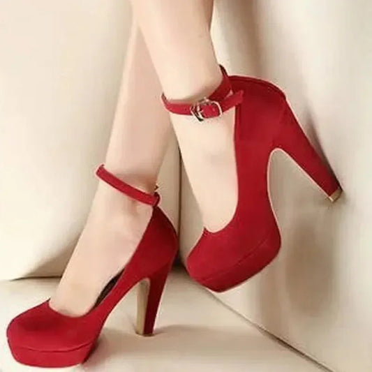 2023 High Heel Wome Shoe Spring New Thick Heel Work Shoes Versatile High Heel Shoes Black Fashion Women Shoe Zapatos Mujer Good Vibrations
