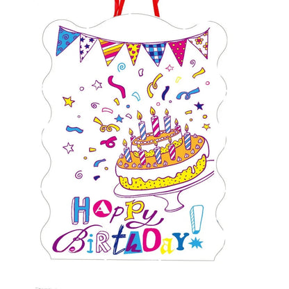 1pcs Birthday Theme Pinatas Kids Girl Boys Favors Pinata Smashing Candy Props Happy Birthday Party Game Decoration DIY Pinata Good Vibrations