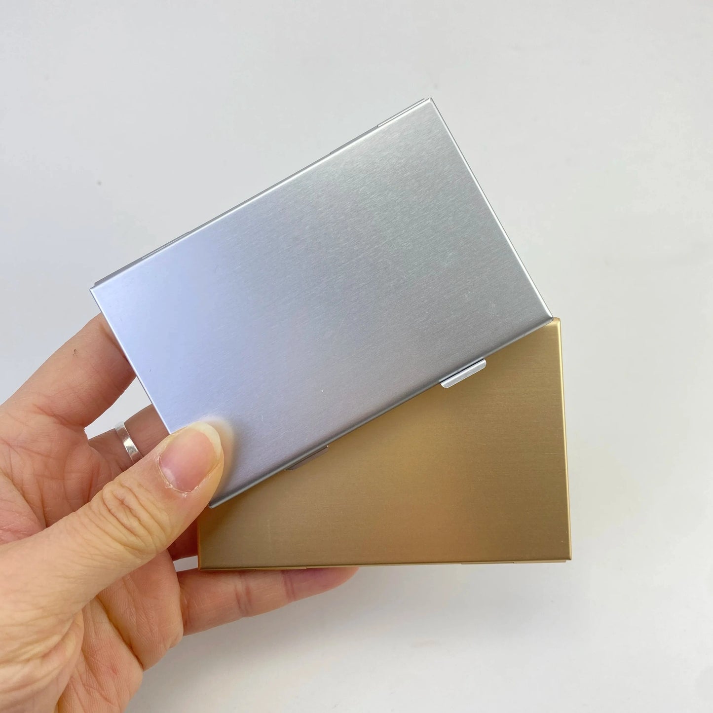 Ultra-Thin Aluminum Dual-Layer Magnetic box DIY Compact - Refillable Case for Eyeshadow & Blush Good Vibrations