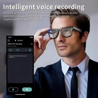 Smart Glasses HD Recording Videos AI Photo Recognition Answer Translation 290mAh Large Battery IP67 Waterproof Bluetooth Glasses Good Vibrations