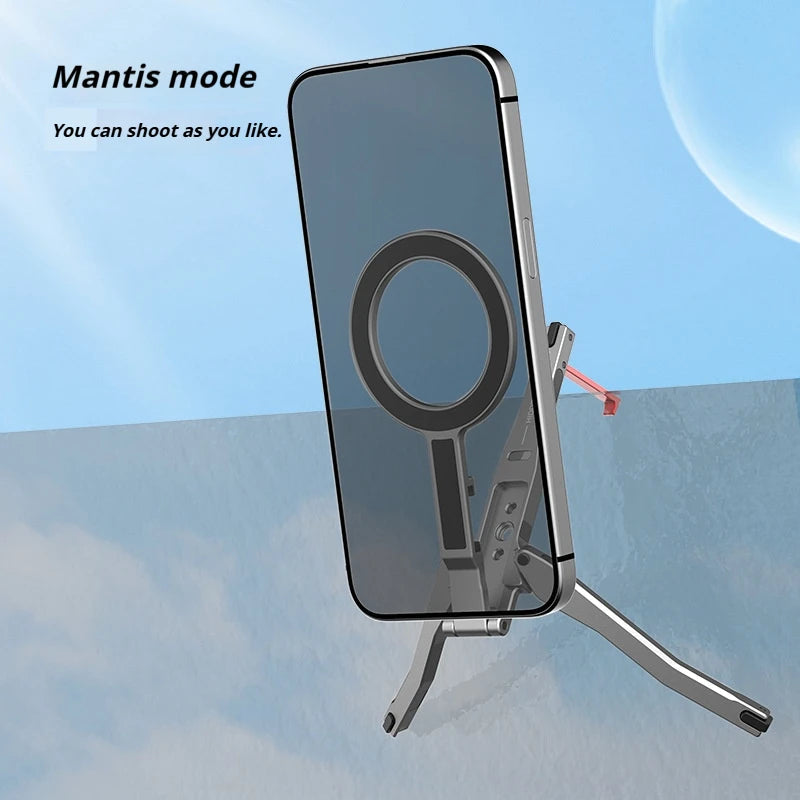 Aluminum For Magsafe Tripod Magnetic Phone Holder Universal Magnetic Phone Tripod Mount Foldable Camera Phone Tripod Stand Good Vibrations