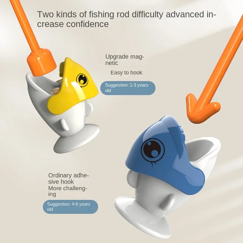 Dinosaur Simple Magnetic Fishing Toys Play Rod Game Toys for Children Baby Montessori with Rod Kids Educational Rotating Gift Good Vibrations