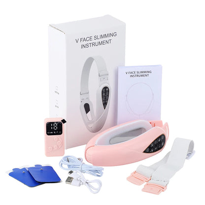 Face Lifting Device Red Light Skin Rejuvenation V Face Massager Double Chin Lift Up with Remote Control Facial Beauty Instrument Good Vibrations