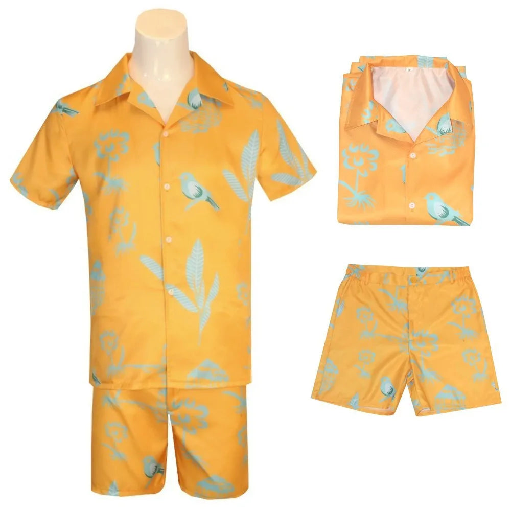 Costume de Cosplay du Film Ken pour Adulte, T-shirt Noir, Écharpe Rose, Ensemble Complet, Princesse, ixde Carnaval d'Halloween Good Vibrations