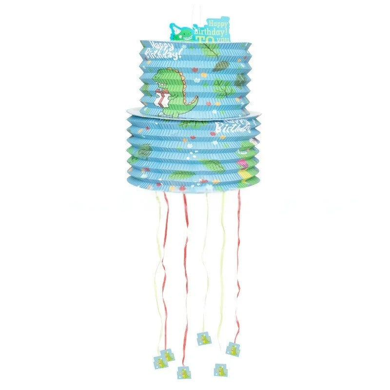1pcs Dinosaur Party Theme Pinatas Boy Girl Kids Favor Piñata Birthday Party Decoration Baby Shower Toys DIY Paperboard Pinata Good Vibrations