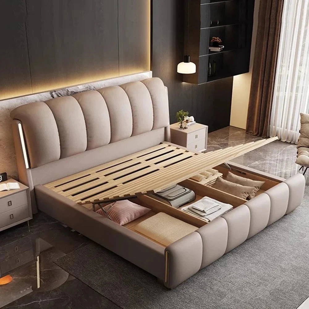 Teenage Girls Bedroom Bed Double Modern Nightstands Luxury Beds King Size Frames Camas Matrimonial Furniture Accessories Good Vibrations