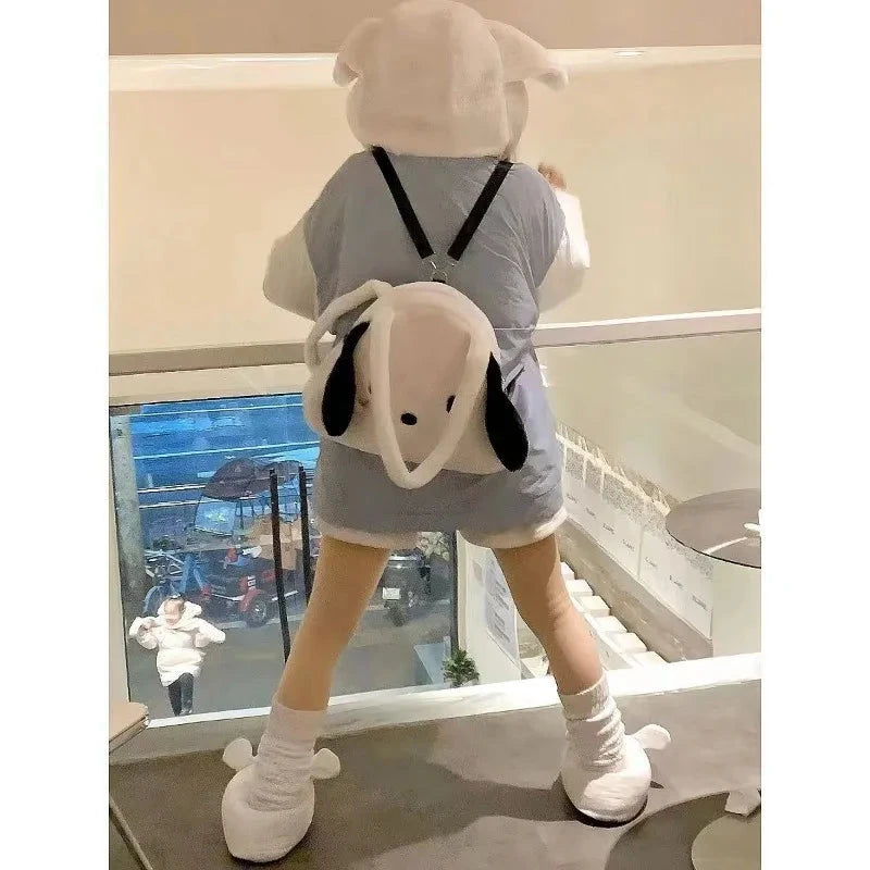 Sanrio Plush Bag Cute Cartoon Plush Handbag New Personalized Shoulder Student Bag Girls Large Kawaii My Melody Capacity Handbag Good Vibrations