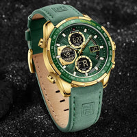 New NAVIFORCE Watches for Men Leather Mens Military Sport Waterproof Watch Quartz WristWatch Chronograph Male Clock Good Vibrations