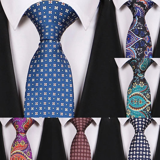 Original Ties for Men Silk Tie Luxury Tie Set Elegant Men's Neckties Wedding Boyfriend Ties for Men 9 Cm LD03