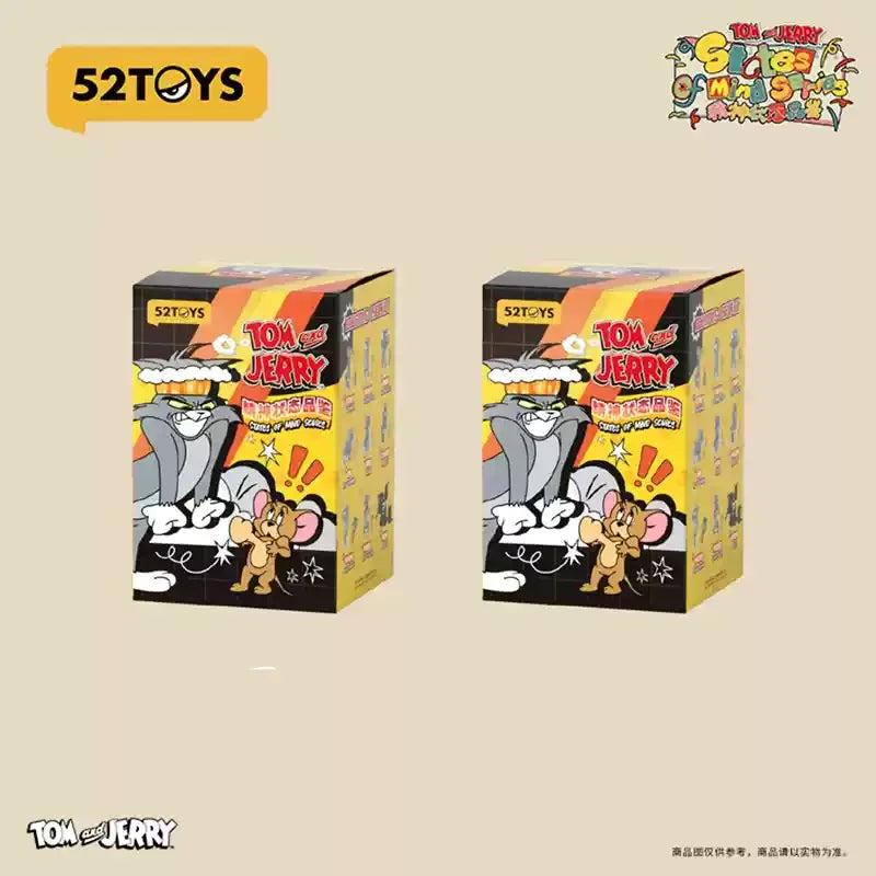 52toys New Product Tom And Jerry Mental State Tasting Blind Box Office Desktop Decoration Model Birthday Gift Children'S Gift Good Vibrations