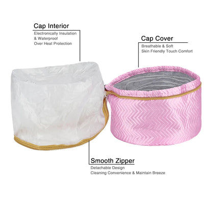Thermal Treatment Hair Cap Heating Hair Steamer Nourishing Care Accessories Bonnets for Women Hair Dryer Home Spa Salon Styling Good Vibrations