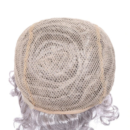 Kids Old Lady Wigs Short Gray Wigs Natural Lookings Halloween Cosplays Party Wigs Granny Costume Grandma Wigs for Girls Good Vibrations