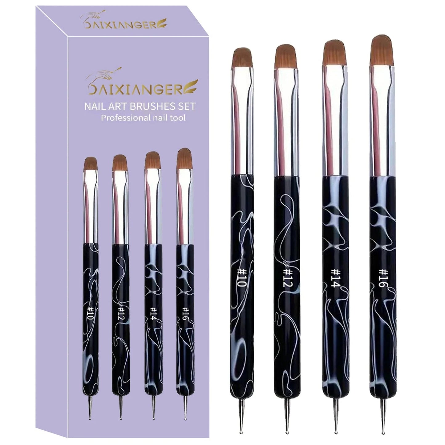 Dual-Ended Nail Art Brushes And Dotting Pens Set, Professional Manicure Detailing Tools, French Nail Art Pen Kit Good Vibrations