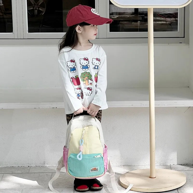 Fashionable Kindergarten Baby Backpack Large Capacity School Bags Cute Backpacks Cartoon Backpacks Designer Bags Mochila Рюкзак Good Vibrations