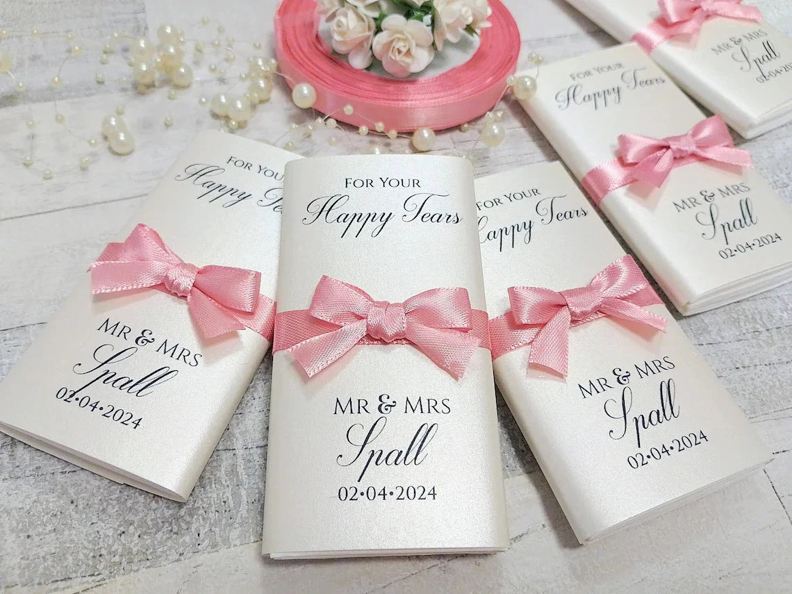 For Happy tears Tissue pack, Personalized Wedding favors, Personalized Wedding Favors, Wedding Tissue packs, Wedding decor Good Vibrations