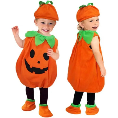 Baby Boy Girls Halloween Cosplay Pumpkin Clothes Jack Nightmare Before Xmas Romper Christmas Cotton Striped Costume Good Vibrations