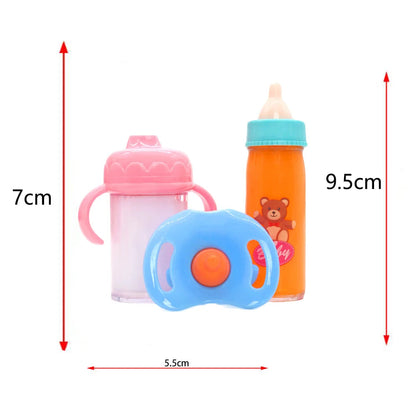 Baby Disappearing Doll Feeding Set Wear For Reborn Baby Doll, Multiple Baby Doll Accessories, Children Best Birthday Gift. Good Vibrations