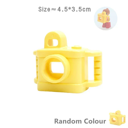 Big Building Blocks Play House Furniture Accessories Indoor Utensil Bed Compatible Large Bricks Assemble Toys Children Kids Gift Good Vibrations