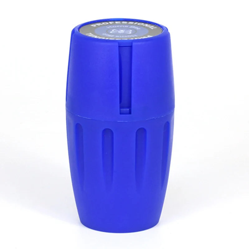 1/12Packs Wine Barrel Shaped Tobacco Grinder Plastic Herb Storage Jar Portable 45*80mm Manual Herb Crusher Smoking Accessories Good Vibrations