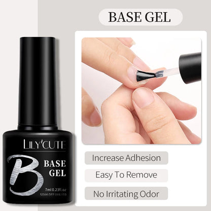 LILYCUTE 7ml Crackle Gel Nail Polish Quick Dry Marble Cracking Effect Gel Semi Permanent Soak Off Nail Art Varnish Manicure Good Vibrations