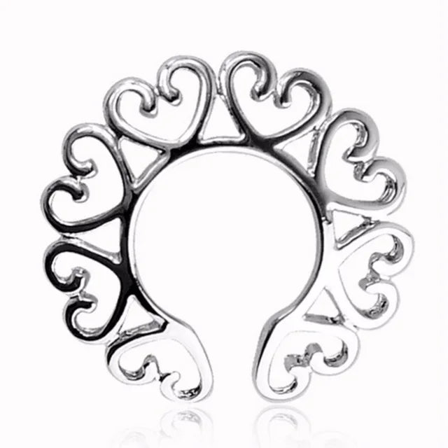 Straight Rod Snake Wing Nipple rings Breast Ring Heart Shaped Adjustable Nipple Piercing Human Jewelry Good Vibrations
