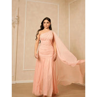 Customized  High Quality Floor-length Wedding Party Dress One Shoulder Wrinkle Pink Sweet Zipper Sleeveless Prom Dresses Beaded Good Vibrations