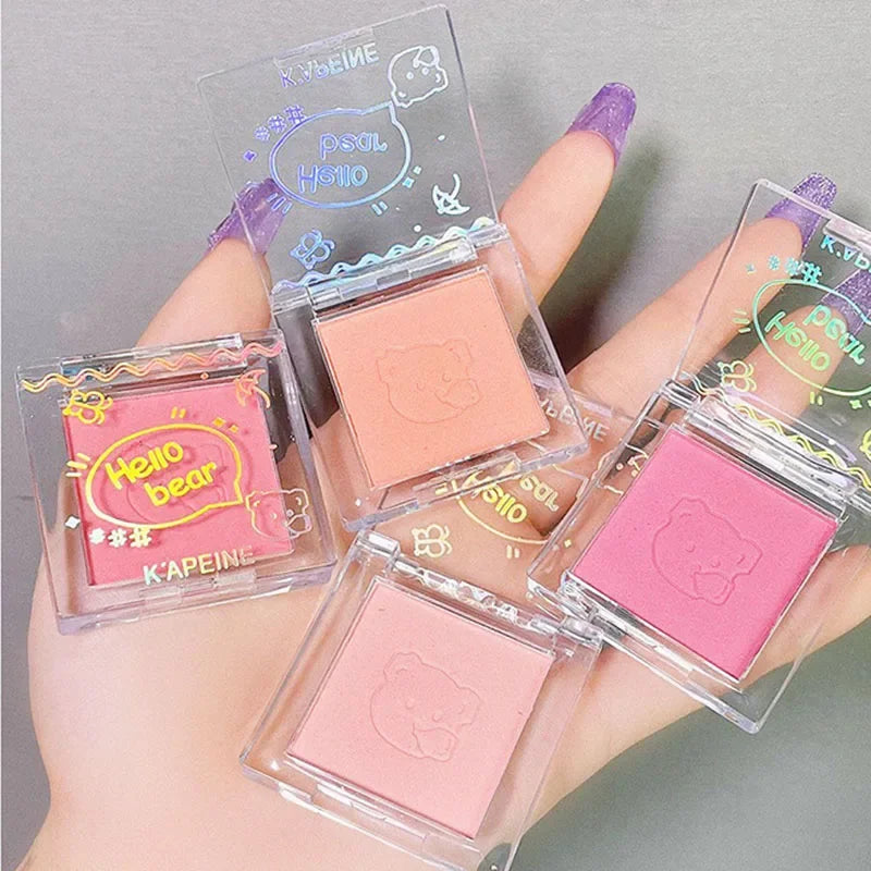 Natural Face Monochrome Blush Palette Rose Hawthorn Cheek Tint Blusher Powder Makeup Matte Peach Rouge Contour Shadow Palette Good Vibrations